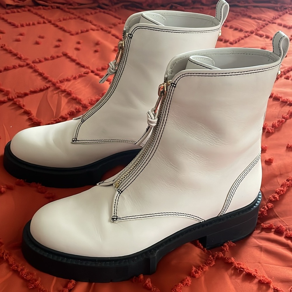 Worn once Coach zip up bootie